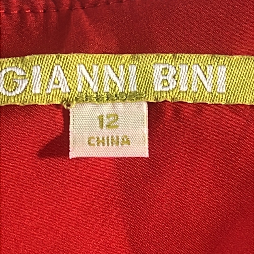 Gianni Bini “Tiger Fever” Bright Red Wide-Leg Jumpsuit – NWT – Size 12 - Picture 8 of 16